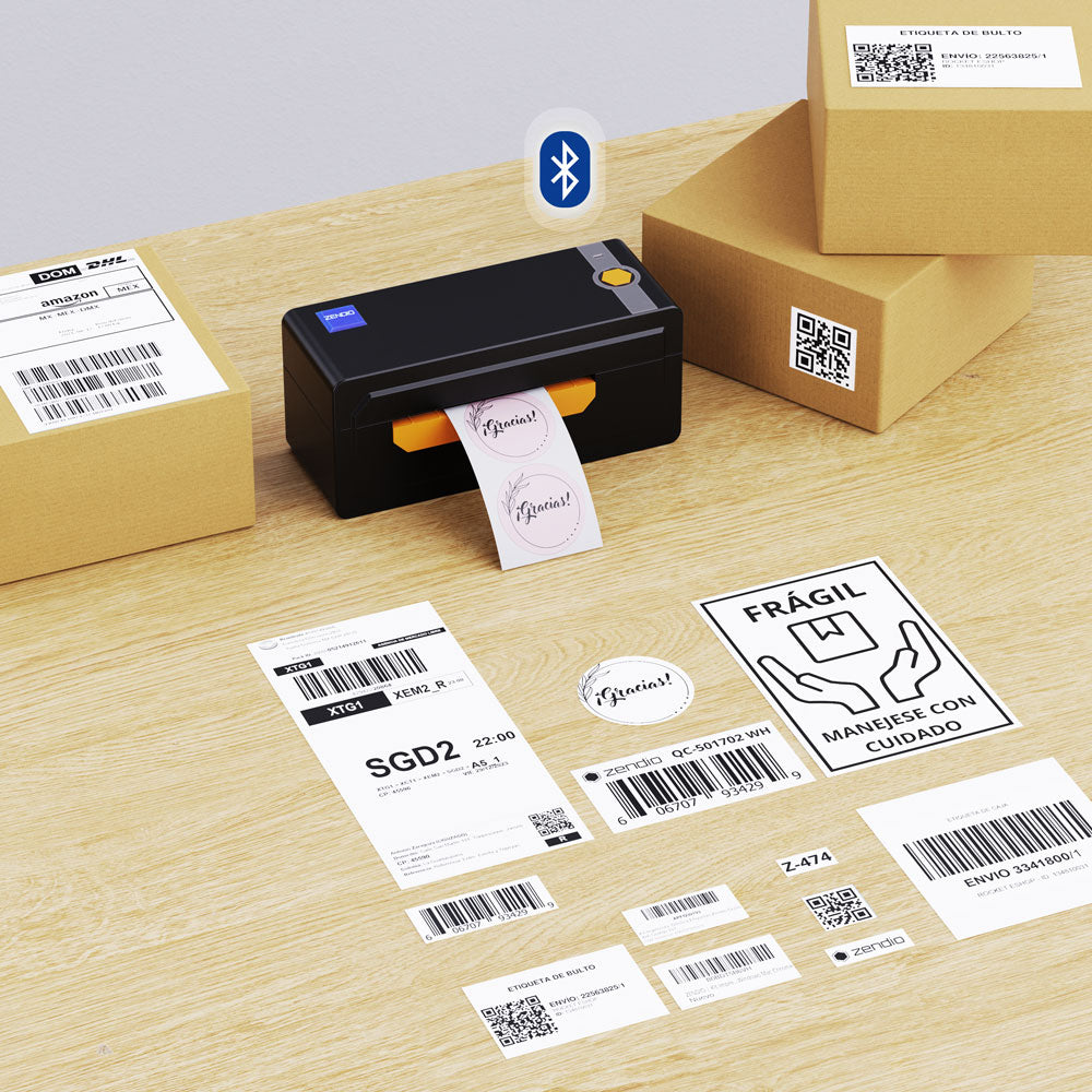 Zendio® Impresora Térmica de Etiquetas Z-474BT