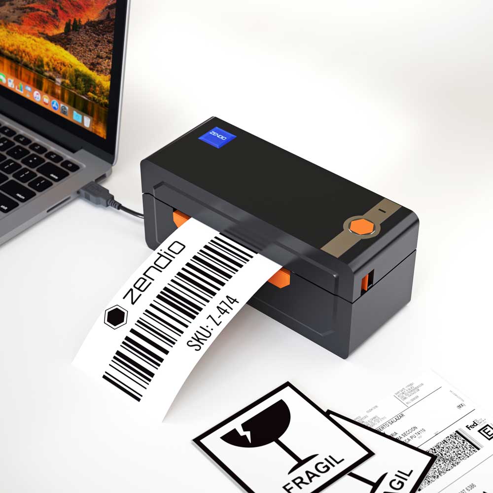 Etiquetas personalizadas impresas con la impresora Zendio