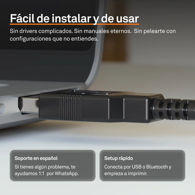 Zendio® Impresora Térmica de Etiquetas Z-474BT
