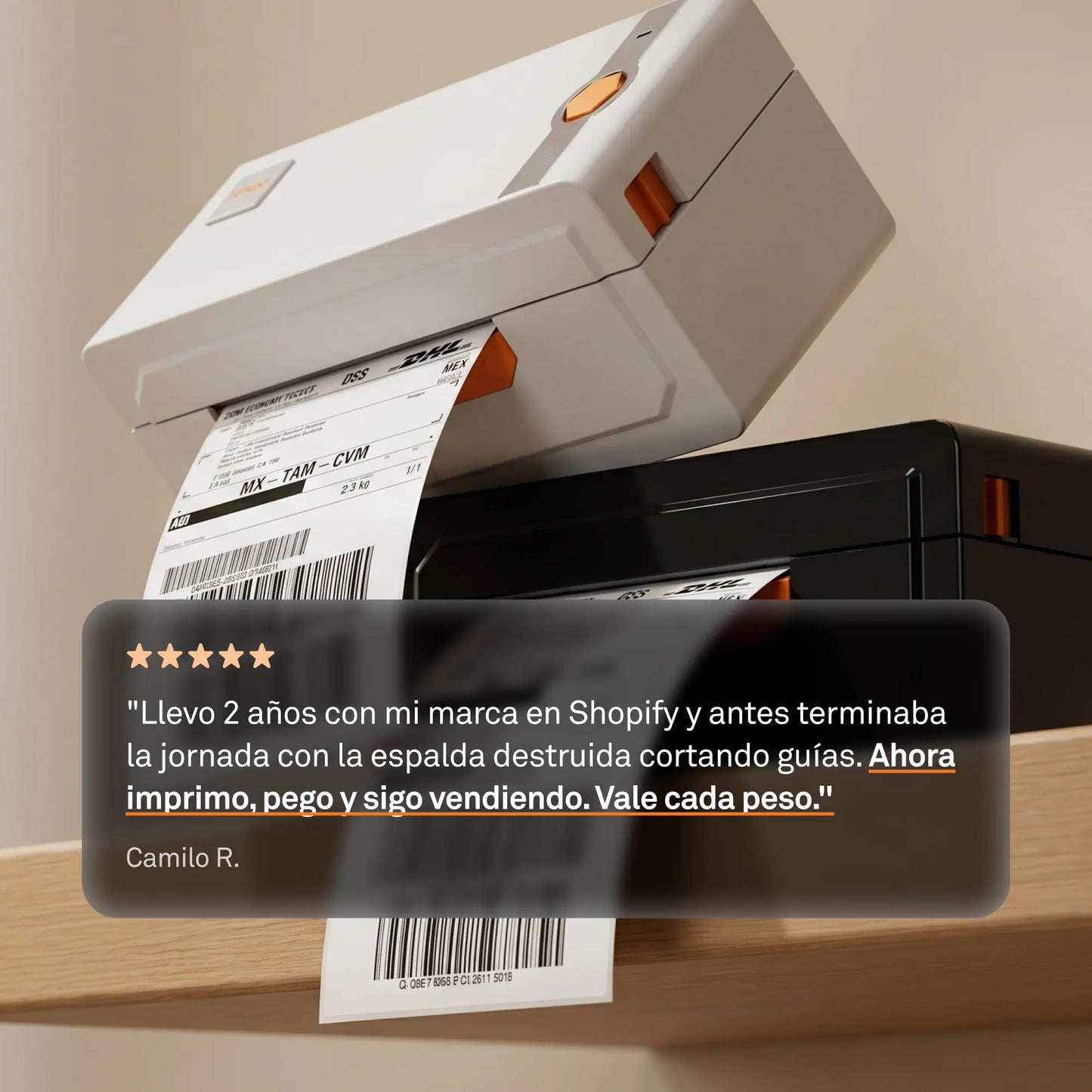Zendio® Impresora Térmica de Etiquetas Z-474BT