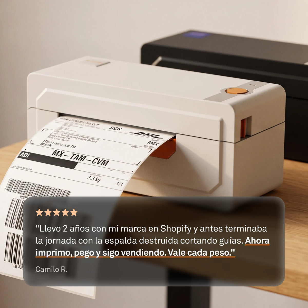 Zendio® Impresora Térmica de Etiquetas Z-474BT