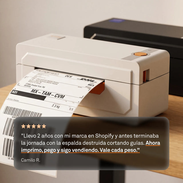 Zendio® Impresora Térmica de Etiquetas Z-474BT