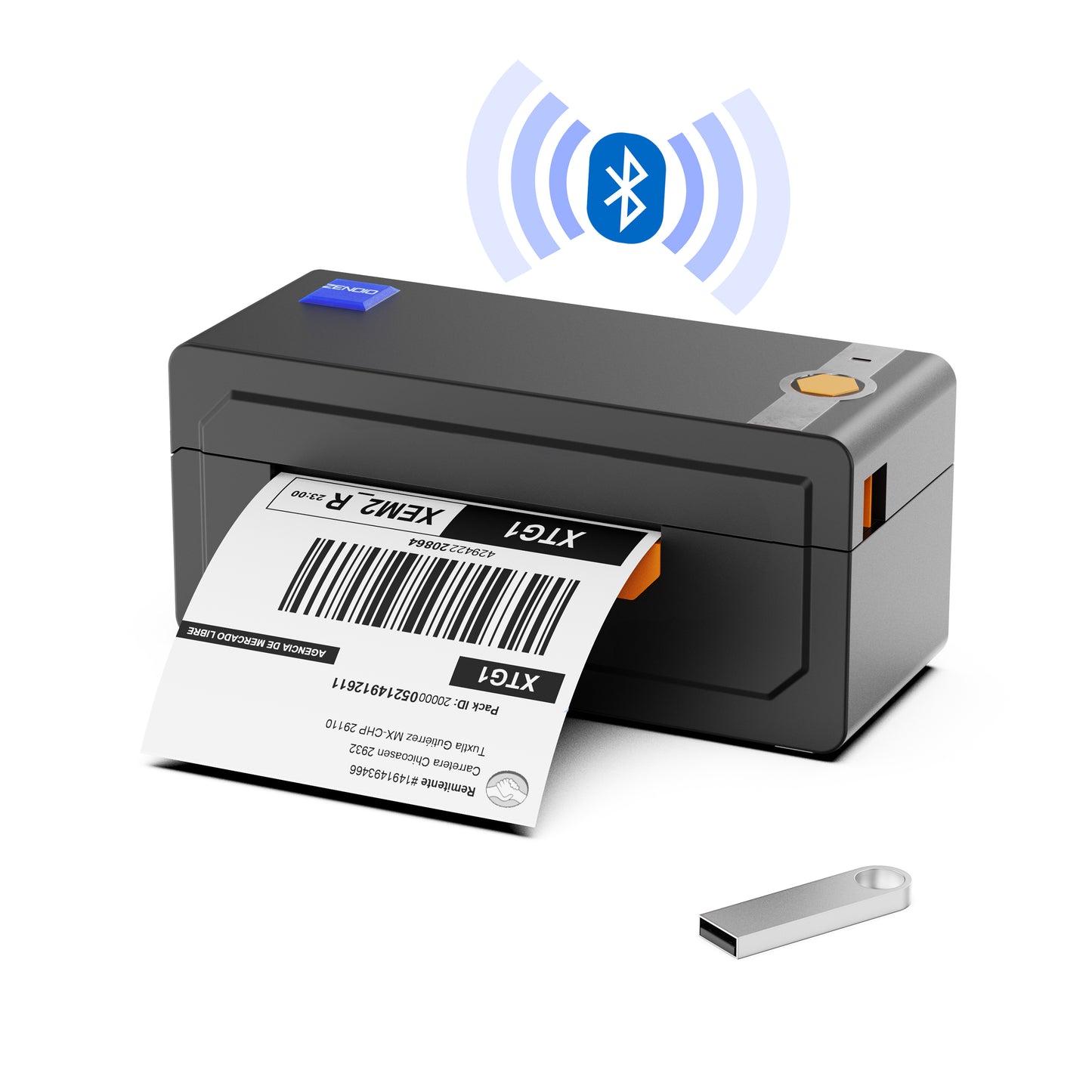 Zendio® Impresora Térmica de Etiquetas Z-474BT